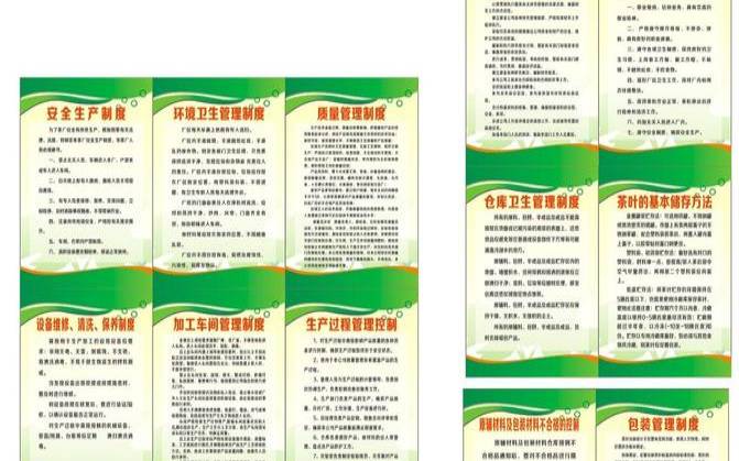 茶叶生产加工厂管理制度（经营茶叶需要办理什么证件）