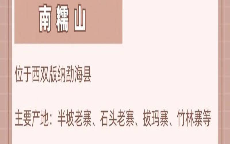 秘境普洱茶六大茶山,普洱茶生茶功效