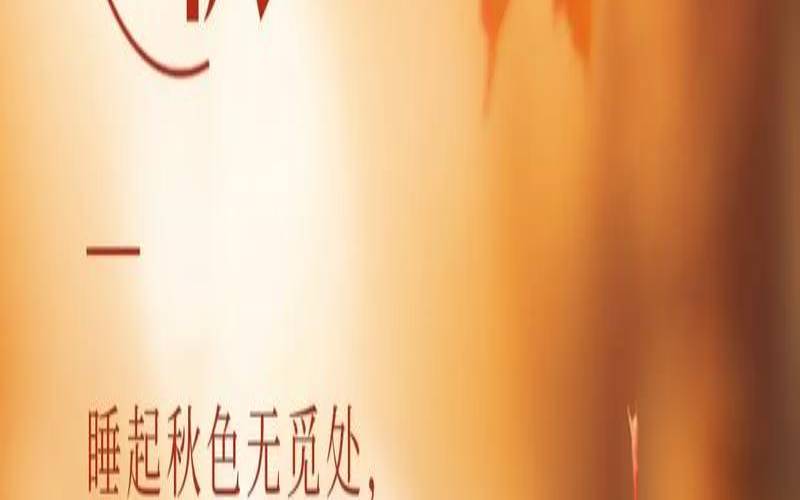 秋天喝普洱茶的诗句,关于立秋的唯美短句