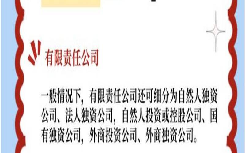 有限责任公司和有限责任公司，有限公司自然人独资