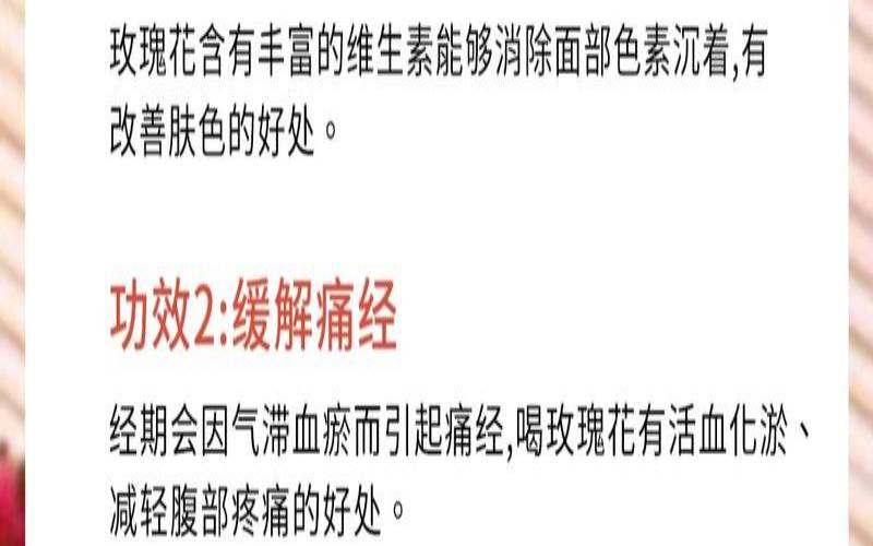 玫瑰花茶有什么作用和功效,玫瑰花茶的功效