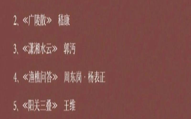 适合泡茶的音乐十大古曲,古琴不用的时候怎么放