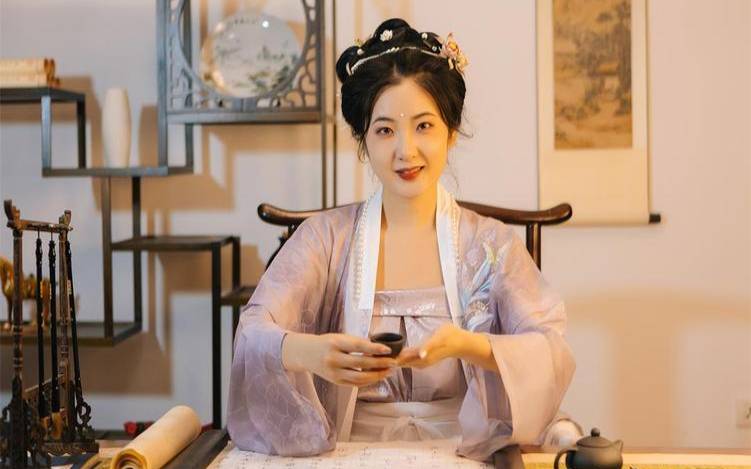 古代美女喝茶图片,喝茶私人官网喝茶