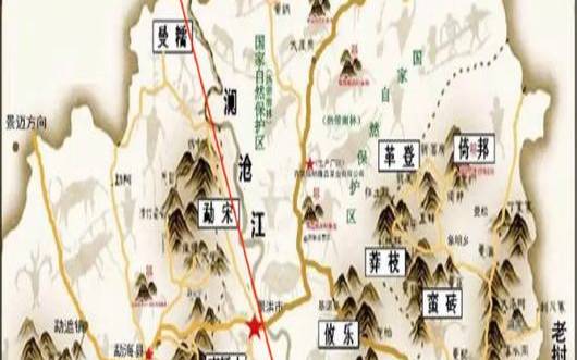 云南勐海普洱茶产区地图,勐海普洱茶主要产区及山头 云南勐海普洱茶产区地图,勐海普洱茶主要产区及山头