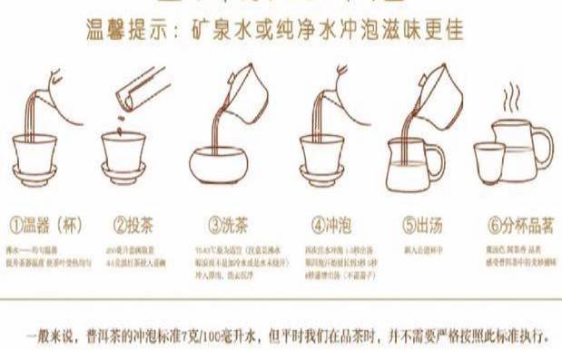 普洱茶的泡法:标准喝法,品饮普洱茶的五个步骤 普洱茶的泡法:标准喝法,品饮普洱茶的五个步骤